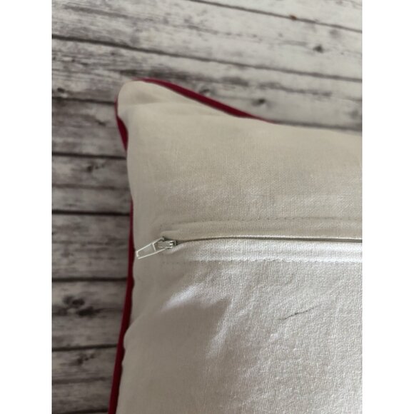 Alice Tait New York City Map Printed Embroidered Pillow Feather Filled 13” X 20” - Picture 11 of 15